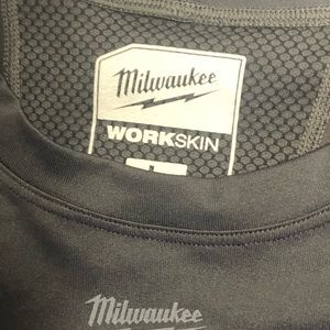 Men's WORKSKIN Medium Black Lightweight Performance Long-Sleeve T-Shirt